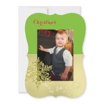 Gold Snowflake Photo Template