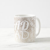 Gold SNOWFLAKE RAD DAD CHRISTMAS Koffiemok (Voorkant rechts)