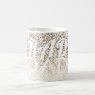 Gold SNOWFLAKE RAD DAD CHRISTMAS Koffiemok