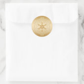 Gold Snowflake Sticker (Tas)
