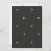 Gold Snowflakes,Black Balls,Lights Christmas  Kaart (Achterkant)