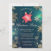 Gold Snowflakes, kerststersierbedrijf Kaart (Voorkant)