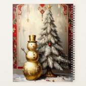 Gold Snowman Christmas Tree Holiday Planner (Dos)