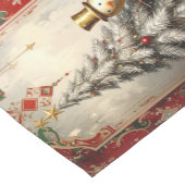 Gold Snowman Christmas Tree Table Runner Medium Tafelloper (Hoek)