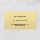 Gold Soft Metallic Shine Visitekaartje (Achterkant)