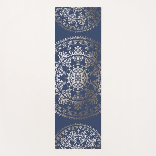 Gold Solar Mandala Yoga Mat | Aangepaste kleur (Voorkant)