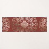 Gold Solar Mandala Yoga Mat | Aangepaste kleur (Voorkant (horizontaal))