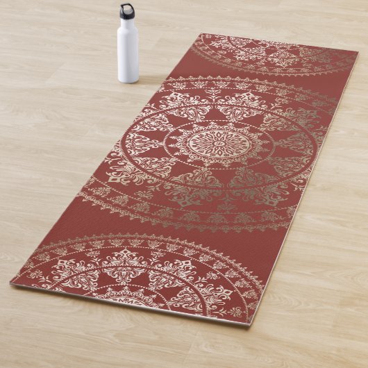Gold Solar Mandala Yoga Mat | Aangepaste kleur (In situ)