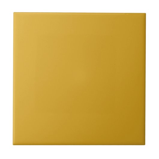 Gold Solid Color Tile Tegeltje (Voorkant)