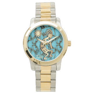 Gold Southwest Kokopelli Watch Horloge
