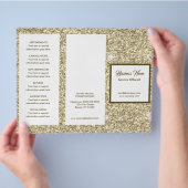 Gold Spa, Massage, Haarstylist-menu & prijsstellin Flyer (Hand)