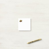 Gold Spaceship Post-it® Notes (Op bureau)