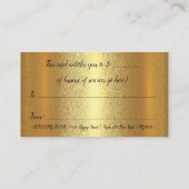 Gold Spark certificat cadeau maquillage artiste La (Dos)