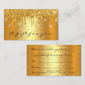 Gold Spark Certificat cadeau maquillage Beauté Dri (Devant / Derrière)