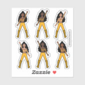 Gold Spark Dancer Stickers (Vel)