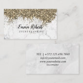 Gold Sparking Event Planning Visitekaartje (Voorkant / Achterkant)