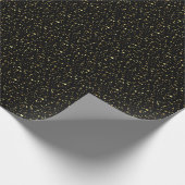 Gold Sparking Paint Splatter Patroon Cadeaupapier (Hoek)