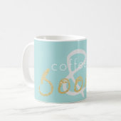 Gold Sparkle Café et livres Coffee Mug (Devant gauche)