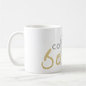 Gold Sparkle Café et livres Coffee Mug (Gauche)