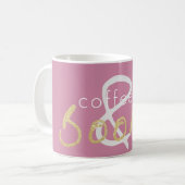 Gold Sparkle Café et livres Coffee Mug (Devant gauche)