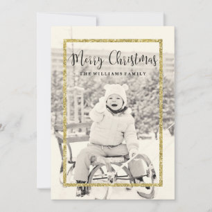 Gold Sparkle Christmas Kaarten