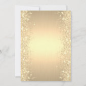 Gold Sparkle Diamonds Gold Retirement Party Kaart (Achterkant)