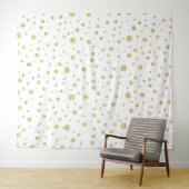Gold Sparkle Dot Photo Background Wandkleed (In Situ (horizontaal))