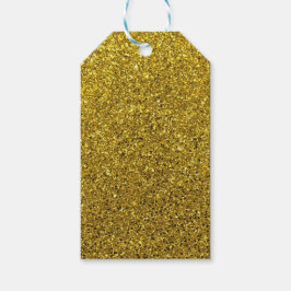 Gold Sparkle Glitter Cadeaulabel