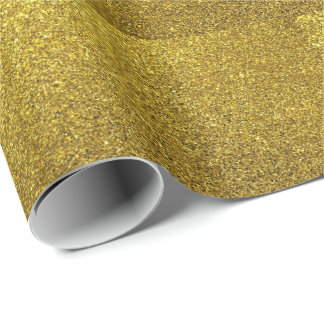 Gold Sparkle Glitter Cadeaupapier