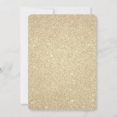 Gold Sparkle Glitter Hen's Party Kaart (Achterkant)