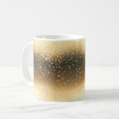 Gold Sparkle Glitter Koffiemok (Voorkant links)