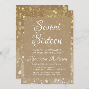 Gold Sparkle Glitter Lights 16 oktober Kaart