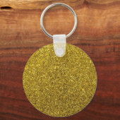 Gold Sparkle Glitter Sleutelhanger (Voorkant)