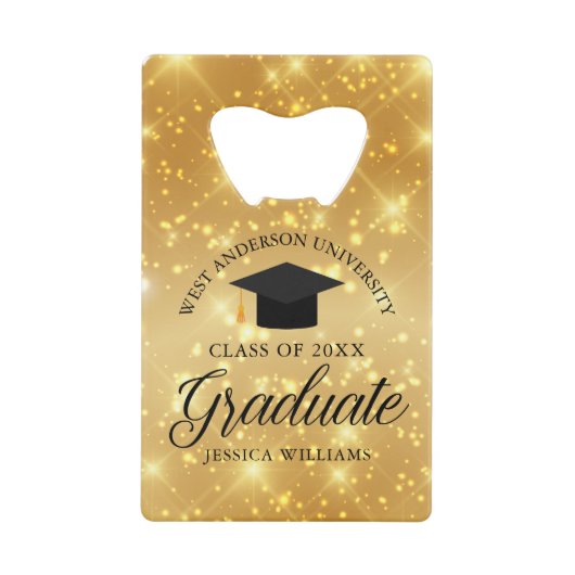 Gold Sparkle Graduate Custom 2023 Graduation Party (Devant)