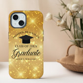 Gold Sparkle Graduation Chic Custom 2025 Graduate