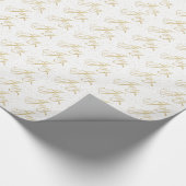 Gold Sparkle Joy-kerstcadeautje Cadeaupapier (Hoek)