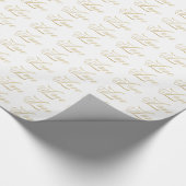 Gold Sparkle Love Gift Wrap Cadeaupapier (Hoek)