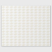 Gold Sparkle Love Gift Wrap Cadeaupapier (Vlak)