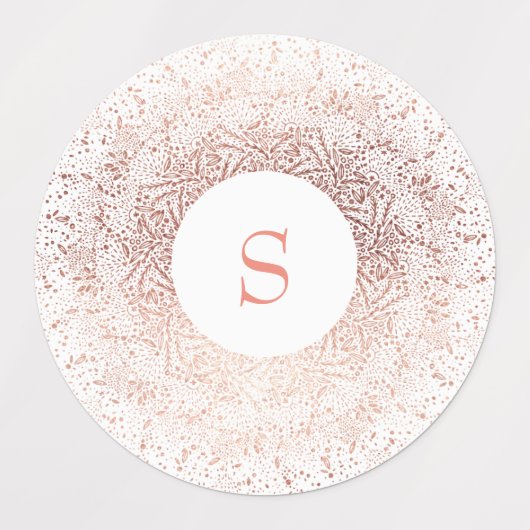 Gold Sparkle Monogram Labels (Design 2)