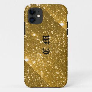 Gold Sparkle - persoonlijke telefooncel iPhone 11 Hoesje