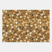 Gold Sparkle Stars Inpakpapier Vel (Voorkant 2)
