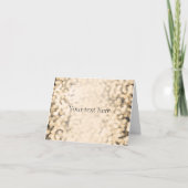 Gold Sparkling Glam N'IMPORTE QUEL TEXTE Carte d'a (Devant)