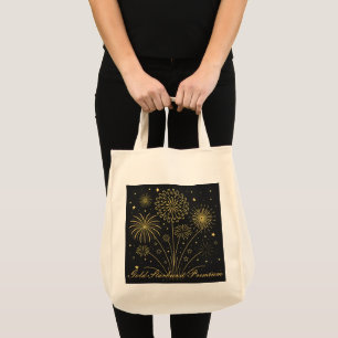 Gold Sparkling Grocery Tas