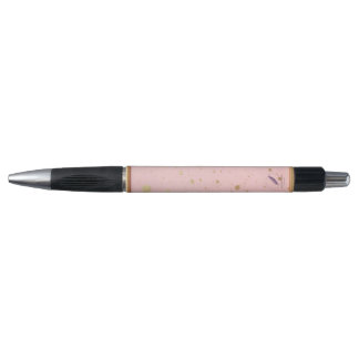 Gold Speckled Dusky Pink Kugelschreiber Pen