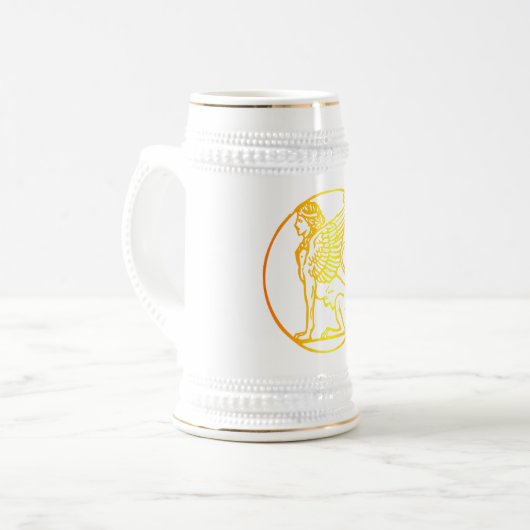Gold Sphinx Bierpul (Voorkant links)