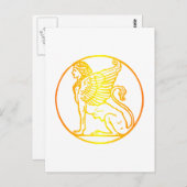 Gold Sphinx Briefkaart (Voorkant / Achterkant)