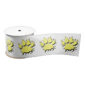 Gold Splatter Dog Paw-tekenpatroon Lint (Spoel)