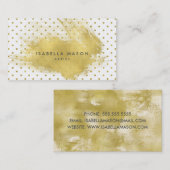 Gold Splatter Visitekaartje (Voorkant / Achterkant)