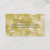 Gold Splatter Visitekaartje (Achterkant)
