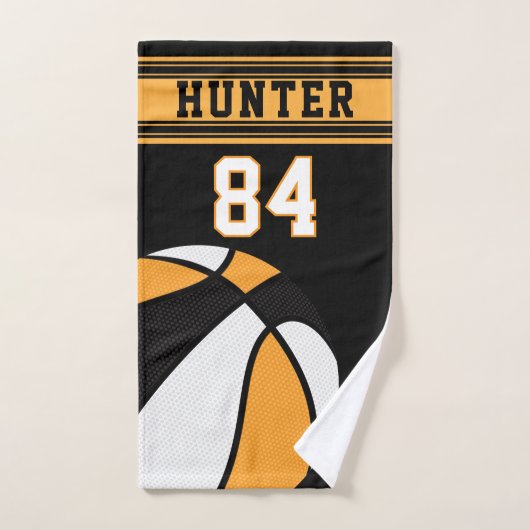 Gold Sport 🏀 basket-ball | Texte do-it-yourself (Serviette à main)